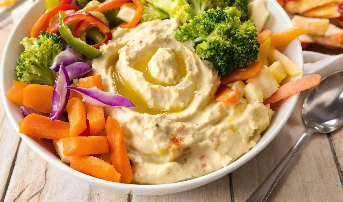 Hummus com Vegetais Crucíferos