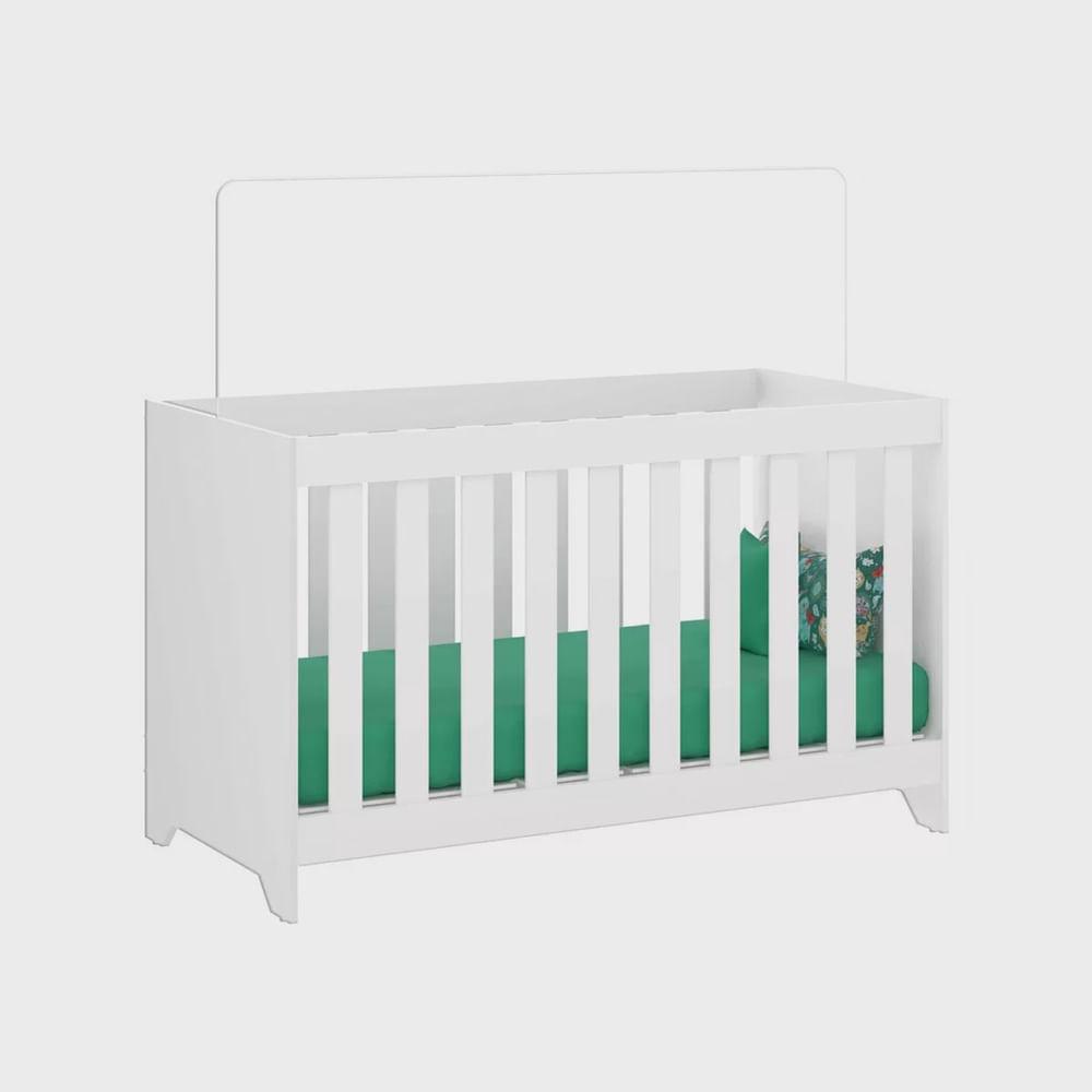 Berço mini cama 3 em 1 BBI-51 branco da Ditália Móveis